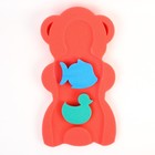 Подкладка для купания макси «Мишка», цвет красный/розовый, 55х30х6см - Фото 4