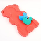 Подкладка для купания макси «Мишка», цвет красный/розовый, 55х30х6см - Фото 5