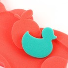 Подкладка для купания макси «Мишка», цвет красный/розовый, 55х30х6см - Фото 8