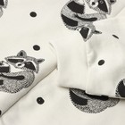 Комбинезон «Енот» Крошка Я, цвет белый, рост 56-62 см - фото 24547632