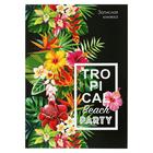 Записная книжка А5, 80 листов «Тропические цветы», твёрдая обложка, глянцевая ламинация - Фото 1