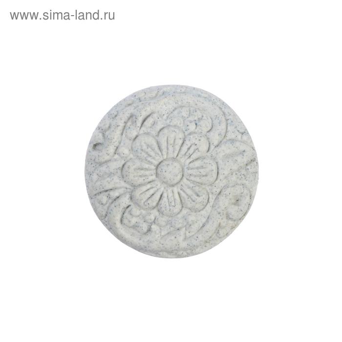 Ручка керамическая для мебели BLUMEN HAUS "Каменный цветок", белый матовый - Фото 1