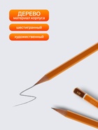 Набор карандашей чернографитных разной твердости 20 штук Koh-I-Noor 1500 НВ, F, B8-H10, пакет, европодвес - Фото 2