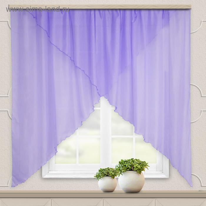 Комплект штор для кухни Witerra Марианна 300х160см, сирень, пэ100% - Фото 1