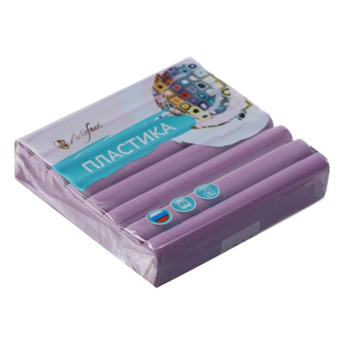 Пластика - полимерная глина, 56 г, перламутровый сиреневый - Фото 1