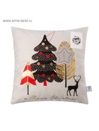 Наволочка декоративная новогодняя «Этель. Merry Christmas» 40×40 см, велюр - Фото 5