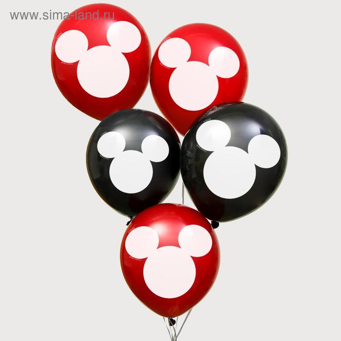 Воздушные шары "Mickey", Микки Маус, 12 дюйм (набор 50 шт) - Фото 1