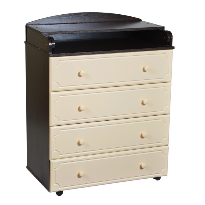 Комод детский с пеленальной доской Bellini Bruno, цвет венге/слоновая кость