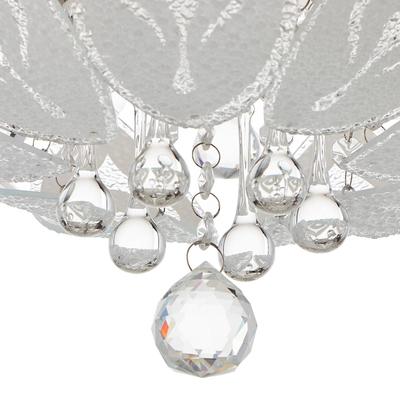 Люстра с ПДУ 5355/350-4-8 4хЕ14 40Вт хром 35х35х27 см