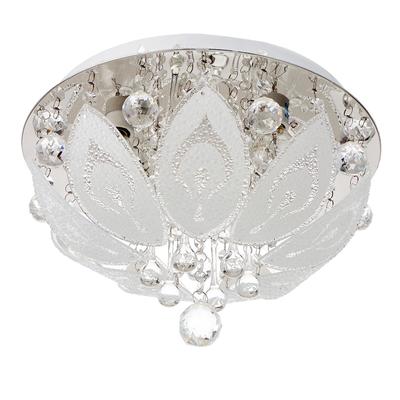 Люстра с ПДУ 5355/350-4-8 4хЕ14 40Вт хром 35х35х27 см