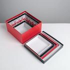 Набор подарочных коробок 5 в 1 «С НГ», 14 × 14 × 8 - 22 × 22 × 12 см - фото 9366034