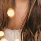 Кулон «Девушка с подарками», цвет серебро, 42 см - фото 24635069