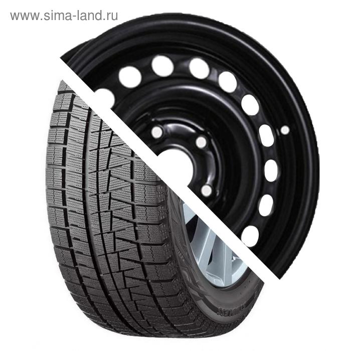 Колесо в сборе Bridgestone Blizzak Revo GZ 215/65 R16 98S + Евродиск 16003 6.5x16 5x114.3 ET50 d66.1 Black - Фото 1