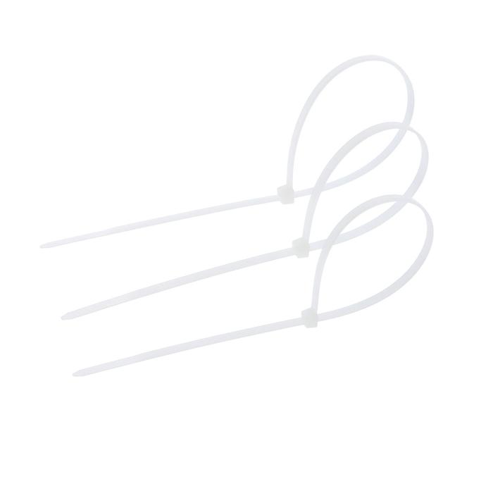 Хомут Нейлоновый 4.8×300, белый - Фото 1