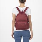 Рюкзак молодёжный, отдел на молнии, наружный карман, цвет бордовый - Фото 3