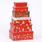 Набор коробок подарочных 15 в 1 «Новогодний», 12 х 7 х 4 см - 46,6 х 35,2 х 17.5 см - Фото 3