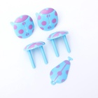 Заглушка для розетки «Божья коровка», цвет голубой, набор 4 шт., Крошка Я - фото 41281620