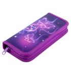 Пенал школьный, 1 секция, 9×19.5×2.5 см «Бабочки» - Фото 5