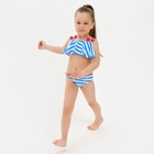 Купальник детский KAFTAN «Морячка», рост 122-128 см (34), голубой/белый - фото 34989168