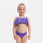 Купальник детский KAFTAN "Be flamazing", рост 98-104 (30), фиолетовый - фото 320244021