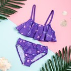 Купальник детский KAFTAN "Be flamazing", рост 110-116 (32), фиолетовый - Фото 5