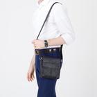 Сумка женская, отдел на клапане, наружный карман, цвет чёрный 5149636