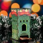 Чайный домик новогодний "Зеленая Башня", цветной, 8×18×10 см - Фото 1