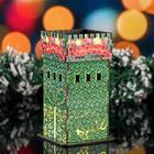 Чайный домик новогодний "Зеленая Башня", цветной, 8×18×10 см - Фото 2