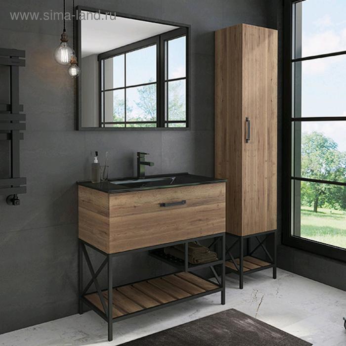 Шкаф-колонна COMFORTY «Бредфорд-40», дуб темный - Фото 1