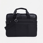 Сумка деловая мужская Fidelio Largo, на молнии, 39×8×29 см, черная - Фото 6