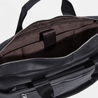 Сумка деловая мужская Fidelio Largo, на молнии, 39×8×29 см, черная - Фото 7