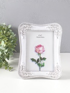Фоторамка для фото 13×18 см «Розовый сад», пластик под металл, серебро и перламутр, 22×16.7×1.5 см - Фото 5