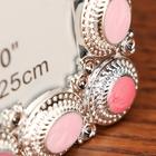 Фоторамка пластик под металл 20х25 см "Самоцветы" серебро 27,5х23,5х1,5 см - фото 24516880