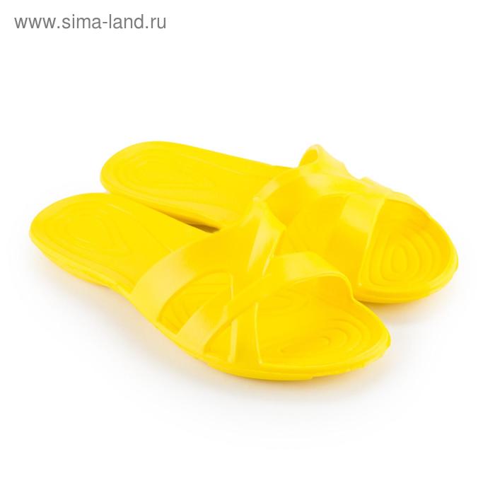 Сланцы женские, цвет жёлтый, размер 40 - Фото 1