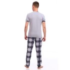 Костюм мужской (футболка, брюки) цвет серый МИКС, размер 46 - Фото 2