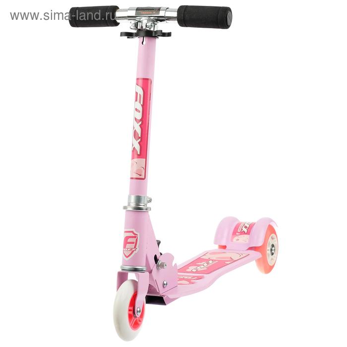 Самокат Foxx Smooth Motion, сталь,колёса PVC 100 мм, ABEC-7, цвет розовый - Фото 1