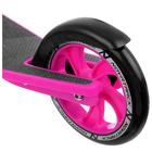 Самокат нескладной NOVATRACK POLIS сталь/пластик, эргономичный руль Y-типа, цвет чёрный/розовый - Фото 4
