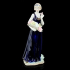 Сувенир "Девушка с корзиной лилий в синем платье" 31х14х11 см - Фото 1