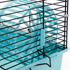 Клетка для грызунов "Пижон" №5, с 3 этажами, укомплектованная, 41 х 30 х 58 см, бирюзовая - Фото 11