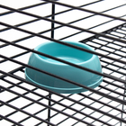 Клетка для грызунов "Пижон" №5, с 3 этажами, укомплектованная, 41 х 30 х 58 см, бирюзовая - фото 21085988