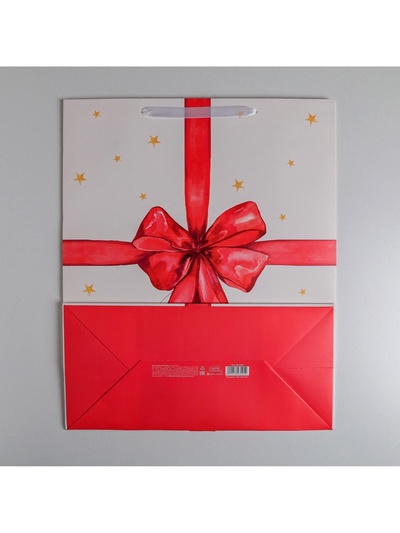 Пакет подарочный ламинированный, упаковка, «For you», XL 49×40×19 см