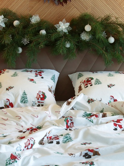 Постельное бельё 2-спальное «Этель. Новогодний лес», поплин