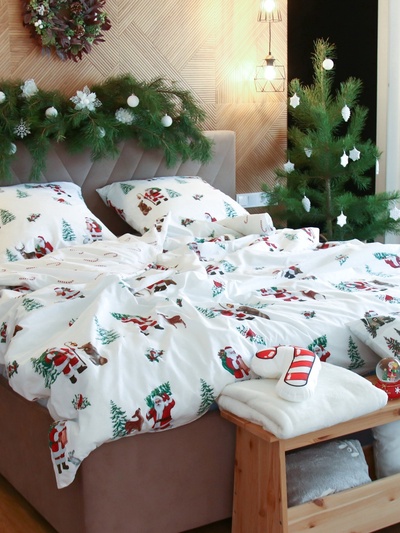 Постельное бельё 2-спальное «Этель. Новогодний лес», поплин