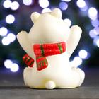 Фигура "Мишка в шарфике сидит" 7х8х10см - фото 40139619