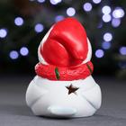 Фигура с подсветкой "Птичка в шарфике и шапке" красная, 9х7х10см - фото 41973755