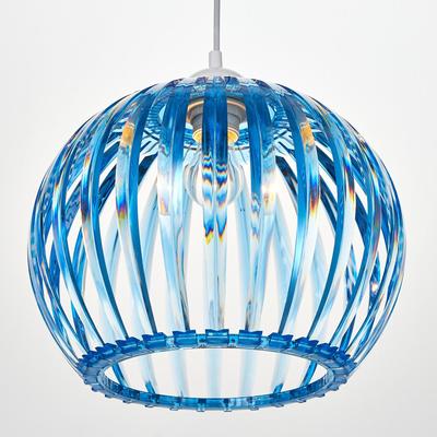 Светильник BayerLux 6330/1, 1хЕ27 15Вт, синий 31х24+60 см