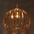 Светильник BayerLux 7330/1, 1хЕ27 15Вт, коричневый/прозрачный 31х24+60 см - фото 21086479