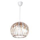 Светильник BayerLux 7330/1, 1хЕ27 15Вт, коричневый/прозрачный 31х24+60 см - фото 21086480