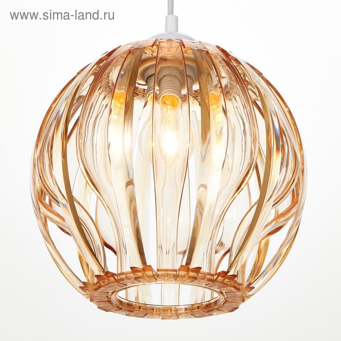 Светильник BayerLux «8330/1», 1хЕ27 15 Вт, коричневый, 23×21+60 см - Фото 1