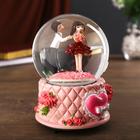 Сувенир полистоун водяной шар музыка механический "Свидание" МИКС 15,5х10х10 см - фото 43833064
